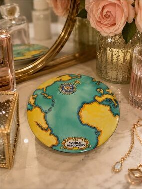 Tiffany & Co. Blue and Yellow Globe Trinket Box